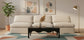 Indulge - Linen 3 Seat Modular Armless Sofa