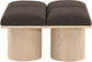 Pavilion - 4 Piece Modular Bench With Natural Base