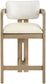 Ravina - Upholstered Counter Stool With Stained Natural Base