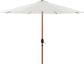 Fiji - Aluminum Patio Umbrella With Round Black And Teak Base