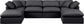 Indulge - Faux Leather 6 Piece Modular Double Chaise Sectional
