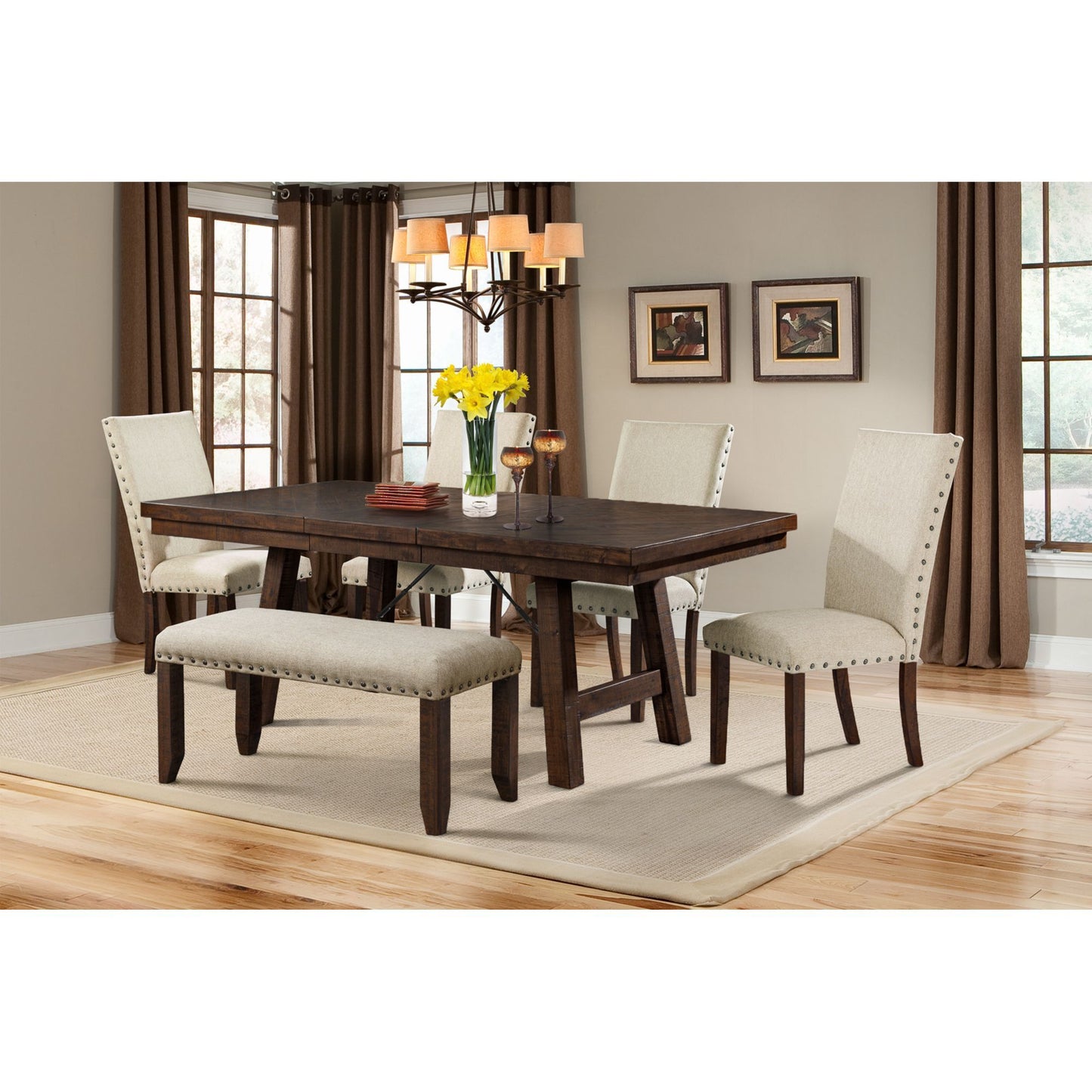 Jax - Dining Table - Dark Walnut