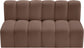 Arc - Faux Leather 2 Seats Modular Sofa
