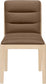 Ellis - Vegan Leather Upholstered Dining Chair (Set of 2) - Natural Base