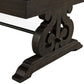 Stone - Coffee Table With PU Base - Dark Walnut