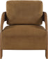 Cedra - Velvet Performance Fabric Upholstered Accent Chair - Brown Frame