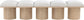Pavilion - 5 Piece Modular Bench With Natural Base