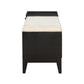 Boyet - Bench - Cream Fabric & Black