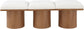 Pavilion - 3 Piece Modular Bench With Brown Base