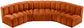 Arc - Velvet 5 Piece U-Shaped Modular Sofa