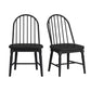 Heritage & Home - Windsor Side Chair (Set of 2) - Black