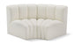 Arc - Faux Leather 2 Piece Modular Sofa