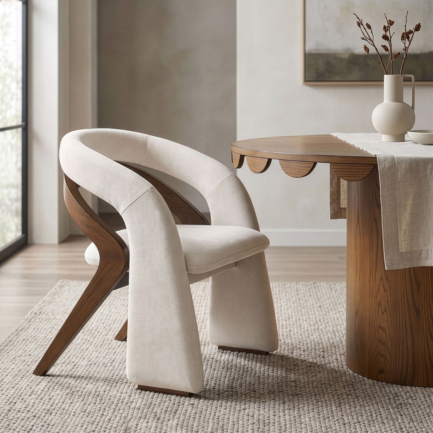 Riven - Fabric Upholstered Dining Chair
