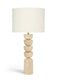 Opus - Linen Textured Fabric And Brass Table Lamp