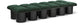 Pavilion - 12 Piece Modular Bench With Black Base