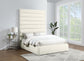 Adam - Chenille Fabric Bed With 89" Headboard