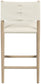 Andie - Vegan Leather Upholstered Counter Stool - Natural Base