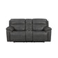 Camaro - Motion Loveseat With Console - Nugget Gray