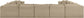Shaggy - Fabric 9 Piece Modular U-Shaped Sectional