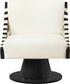 Millwin - Swivel Accent Chair With Black Base
