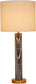 Opaline - Linen Textured Fabric And Brass Table Lamp