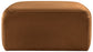 Arc - Velvet Ottoman - Saddle