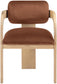 Cedra - Velvet Performance Fabric Upholstered Dining Chair (Set of 2) - Cognac