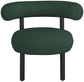 Bordeaux - Boucle Fabric Accent Chair With Black Legs
