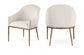 Ferro - Upholstered Dining Arm Chair With Brushed Gold Legs