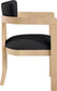 Lavrin - Vegan Leather Dining Arm Chair (Set of 2) - Natural Base