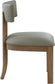 Lavrin - Vegan Leather Upholstered Dining Side Chair (Set of 2) - Walnut Base