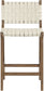 Entwine - Vegan Leather Upholstered Counter Stool - Painted Brown