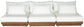 Mirella - 3 Piece Water Resistant Fabric Upholstered Outdoor Patio Modular Sofa