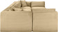Shaggy - 6 Piece Modular U-Shaped Armless Sectional