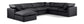 Indulge - Faux Leather 7 Piece Modular Sectional