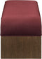 Sable - 52" Velvet Performance Fabric Upholstered Bench