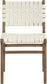 Entwine - Vegan Leather Upholstered Dining Chair - Painted Brown