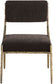 Bastille - Upholstered Dining Side Chair (Set of 2) - Brass Frame