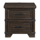 Colorado City - 2-Drawer Nightstand With USB - Charcoal