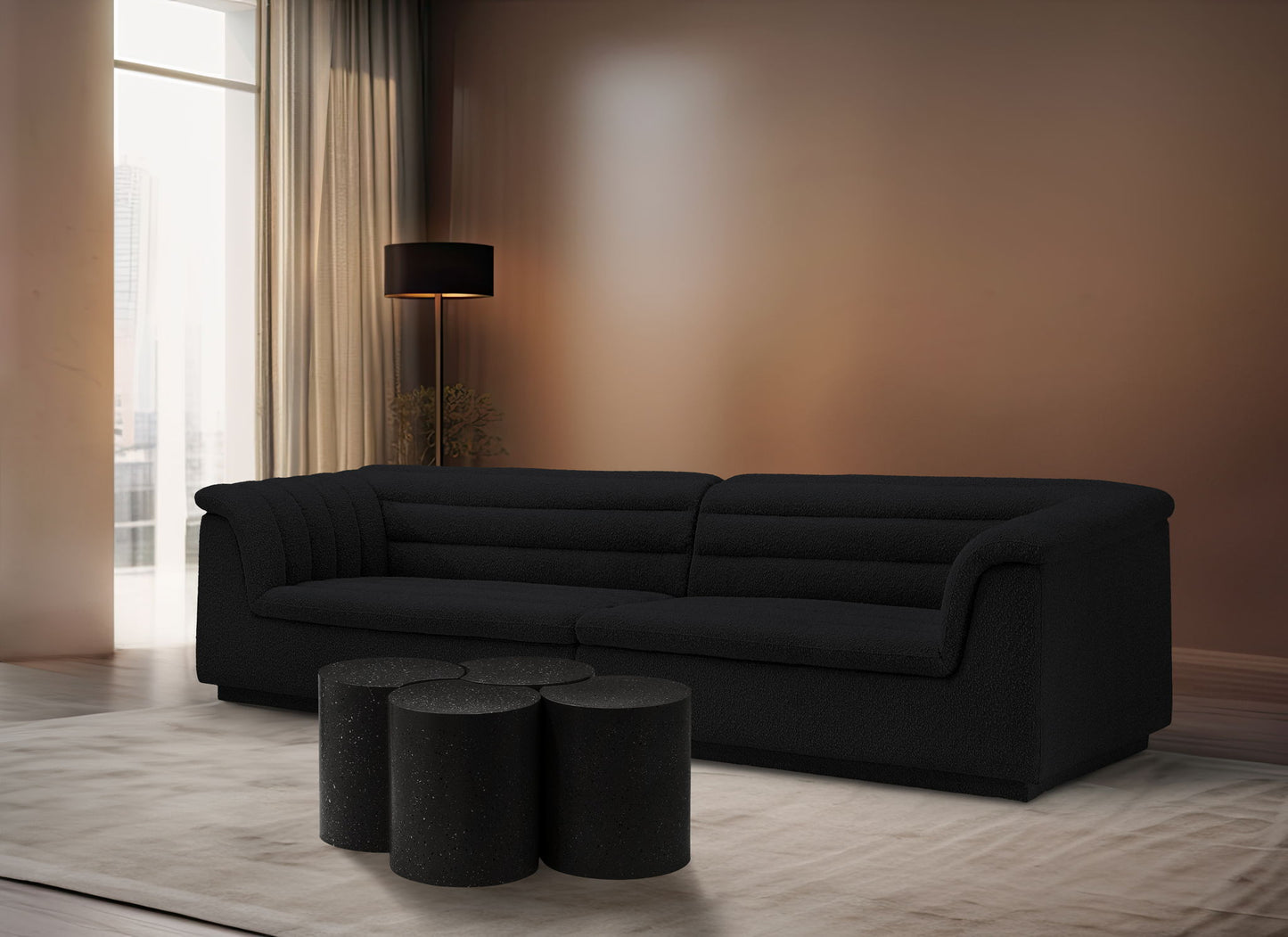 Dimple - 4 Piece Modular Coffee Table - Terazzo Finish