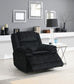 U112 - Corduroy Motion Sofa With Dropdown - Black