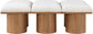 Pavilion - 6 Piece Modular Bench With Brown Base