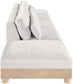 Turin - Chenille Fabric Upholstered Modular Sectional - White
