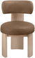 Atelier - Vegan Leather Upholstered Dining Chair (Set of 2) - Painted Natural Frame