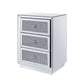 Noralie - 26" Accent Table - Mirrored, Faux Diamonds