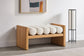 Waverly - Bench With Natural Frame