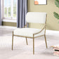 Bastille - Upholstered Dining Side Chair (Set of 2) - Brass Frame