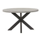 Axel - Round Dining Table - Espresso / Light Gray