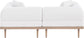Laguna - 2 Piece Resilient Water Resistant Fabric 71" Upholstered Outdoor Patio Modular Loveseat