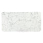 Clayten - Dining Table With Marble Top - White Natural Marble Top & Espresso